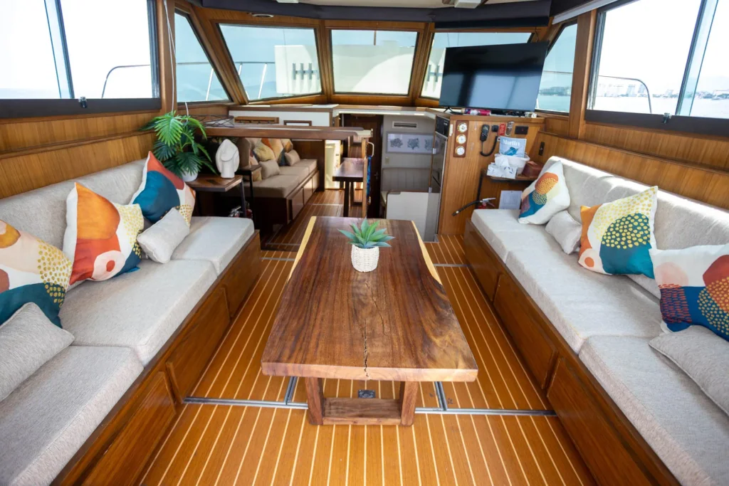 Private celebration at sea